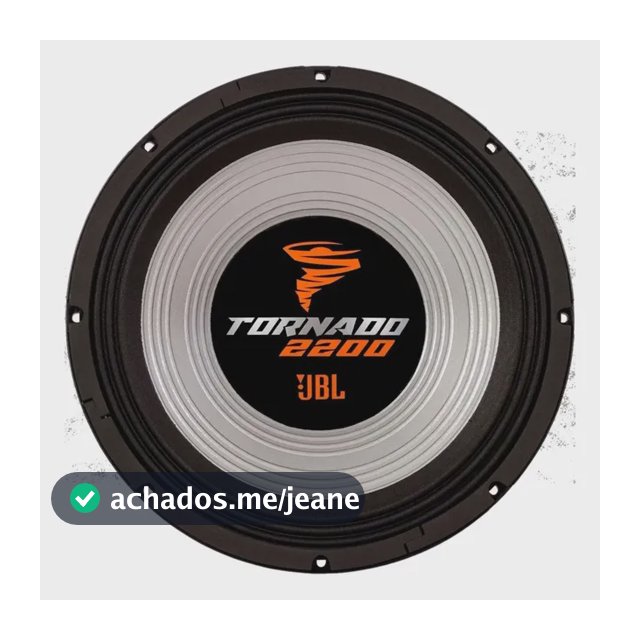 Alto Falante 15 Polegadas Sub Woofer Tornado 2200 Preto