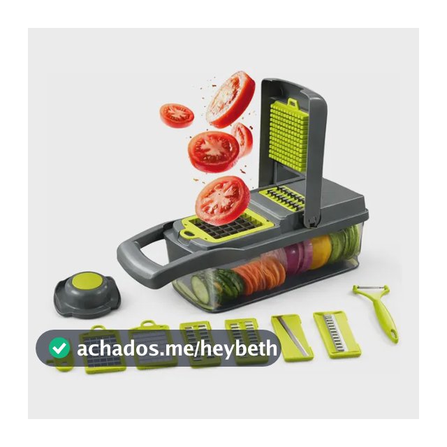 Eps-403 Cortador Fatiador E Ralador De Vegetais Multifuncional 16 Pçs Legumes E Frutas Lâmina Inox