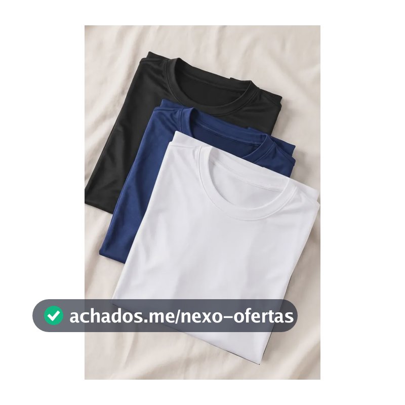 Kit 3 Camisetas Esportivas Basicas Polo Wear Varias M