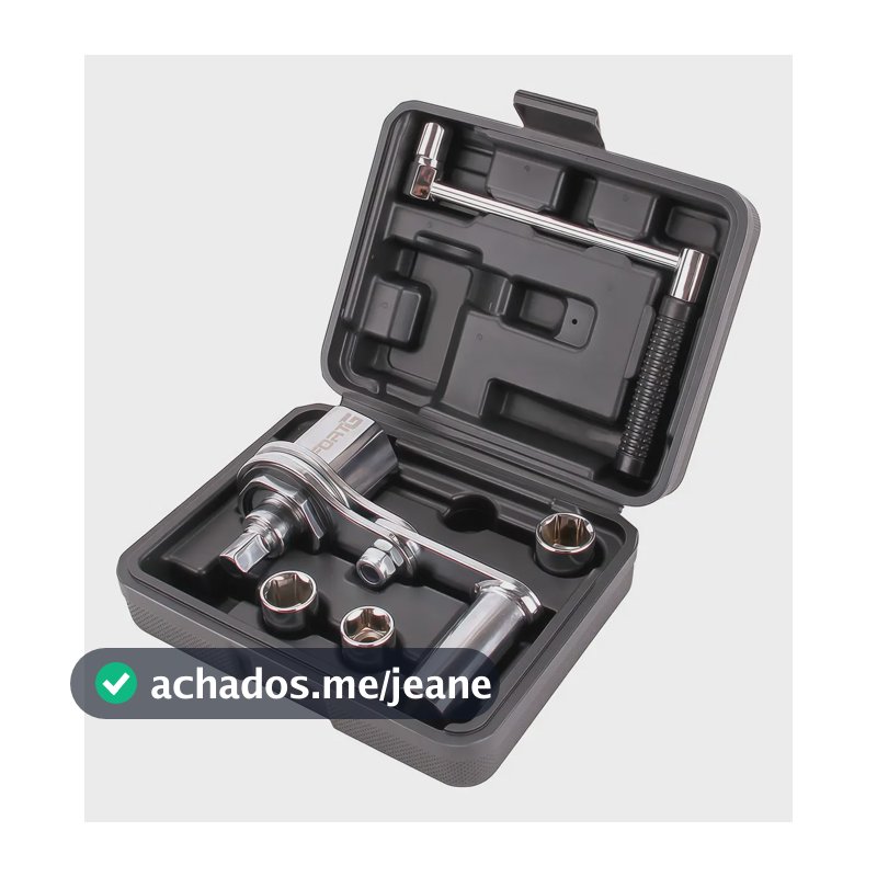 Desforcímetro Veicular Multi 1/2 Pol. Com 3 Soquetes Maleta Preto