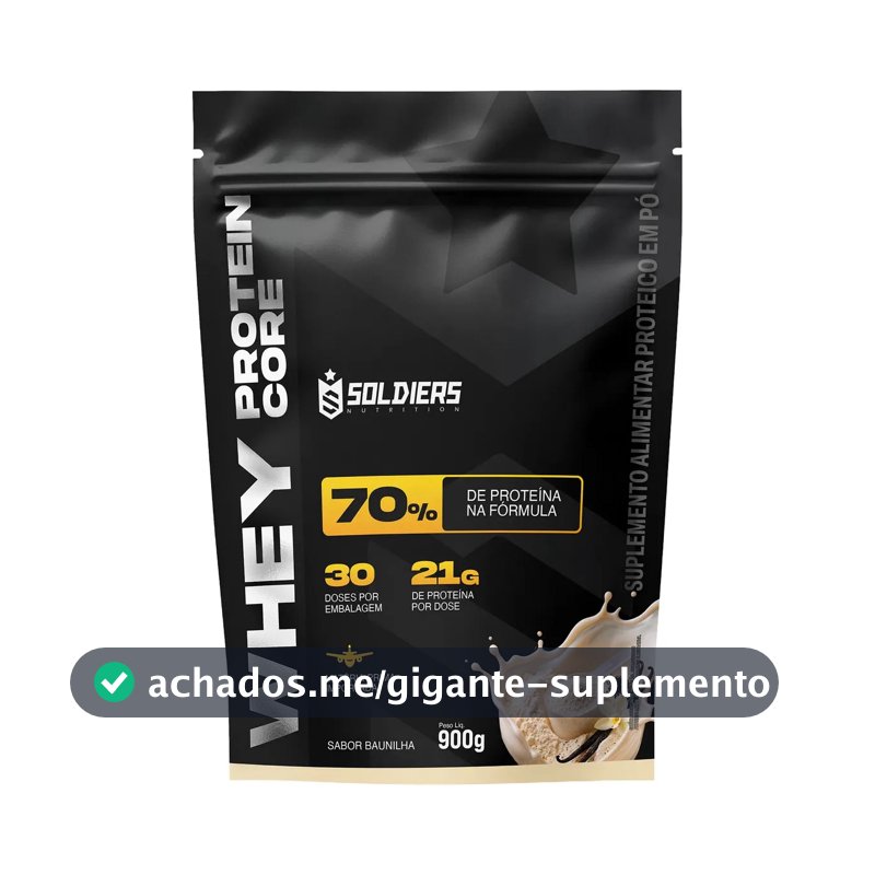 Whey protein Soldiers Nutrition em pó sabor Baunilha x 900g