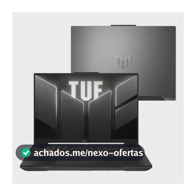 Notebook ASUS TUF Gamer F16 FX607VU NVIDIA RTX 4050 Intel Core 5 210H 16GB RAM 512GB SSD Linux 16" LCD LED FHD nível IPS 144 Hz RL385