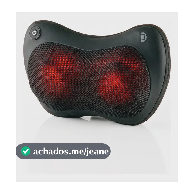 Almofada Massageadora Shiatsu Dellamed 25W Bivolt Pescoço e Lombar