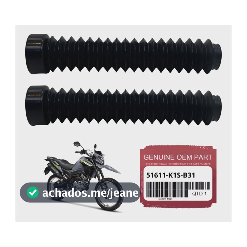 Par Sanfona Coifa De Bengala Nxr 160 Bros 2022/2024 Original