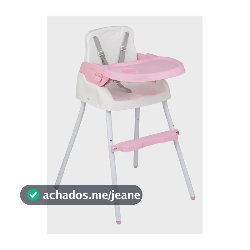 Cadeira De Alimentação Bebê Portátil 3em1 Styll Baby Segura Cor Rosa-claro Cor