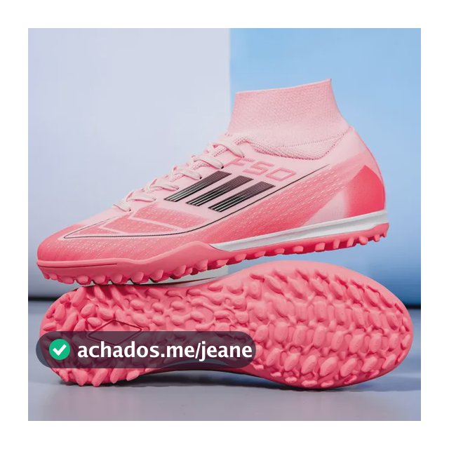 Tênis De Futebol De Tamanho Alto 35-45 Para Homens E Mulhere F50s Pink Spikes 37