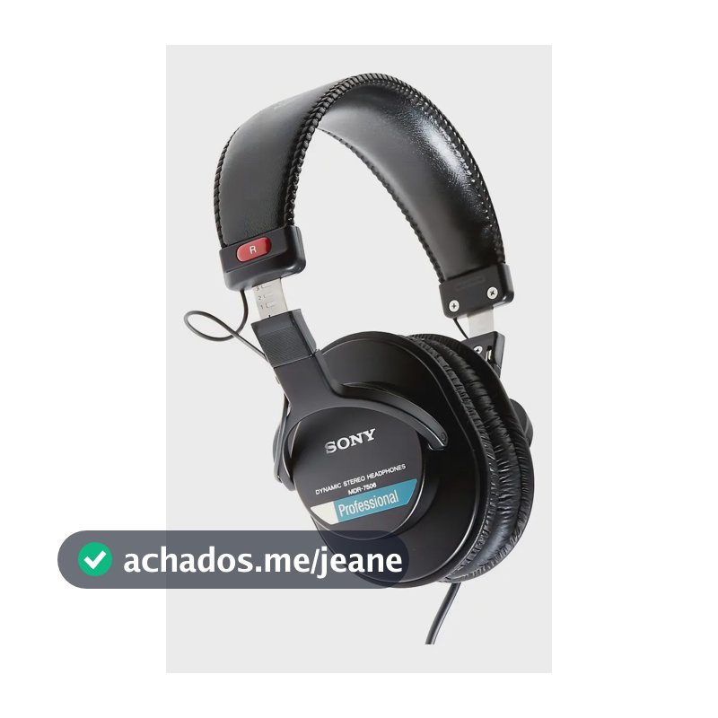 Fone de ouvido over-ear Sony Professional MDR-7506 preto