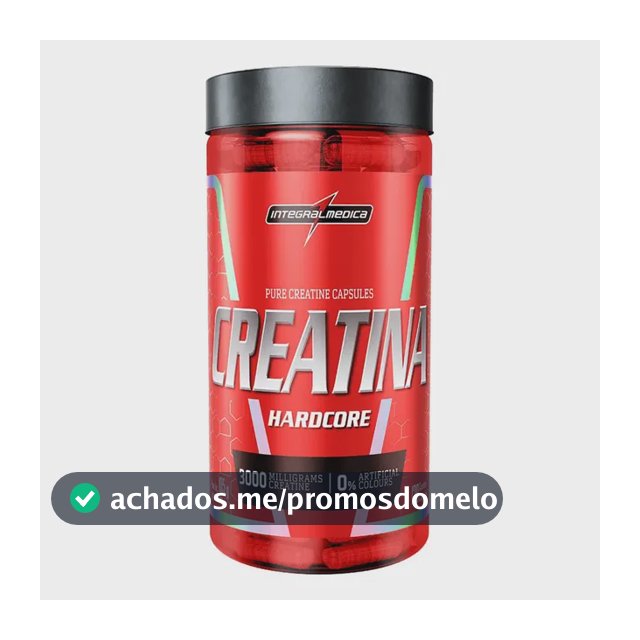 Creatina Integralmédica Hardcore em cápsula Sem sabor x 105g de 120 un