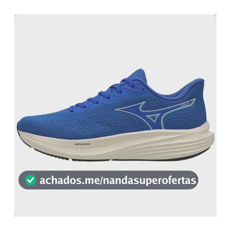 Tenis Mizuno Lively Masculino Corrida E Conforto Azul Liso 40 Br
