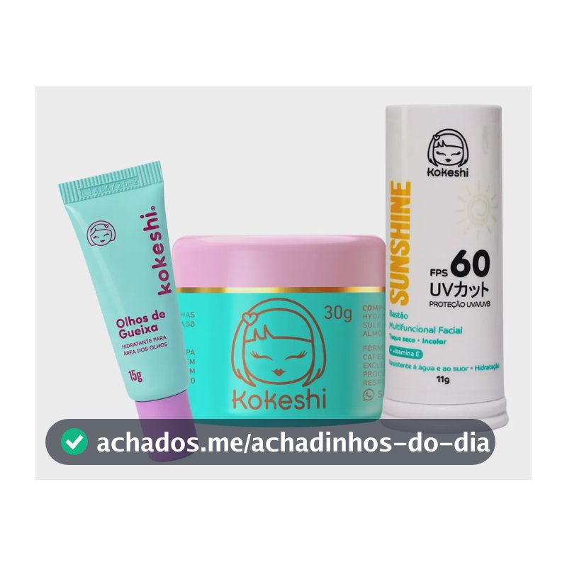 Kit Bastão Facial Fps60 Renovadores Pele Porcelana Kokeshi