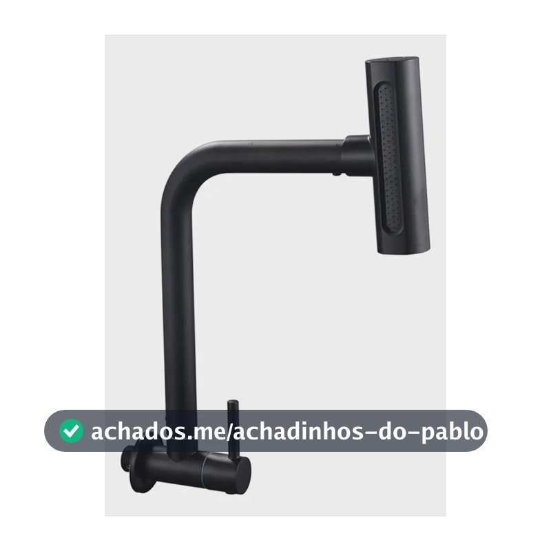 Torneira De Cozinha Fria Preta 304 Inox Torneira Gourmet Parede 4 Modos De Água Rotação 360° Alta Pressão Torneira Flexível Para Pia Cozinha Winda