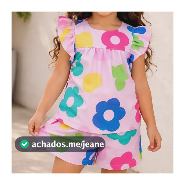 Conjuntinho Menina Infantil Verão Calor