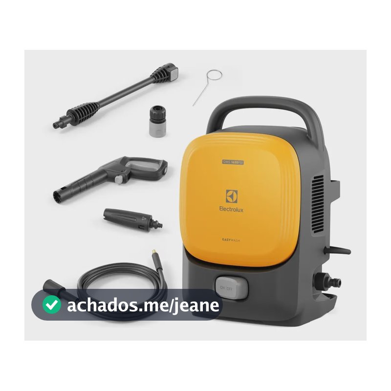 Lavadora Alta Pressão 1650psi 1400w Electrolux Qws1650 220v Amarelo 220v 60 Hz