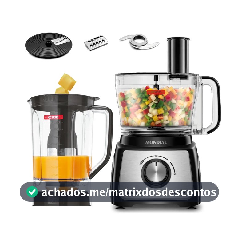 Multiprocessador Mondial MPN-01-B Preto 127V
