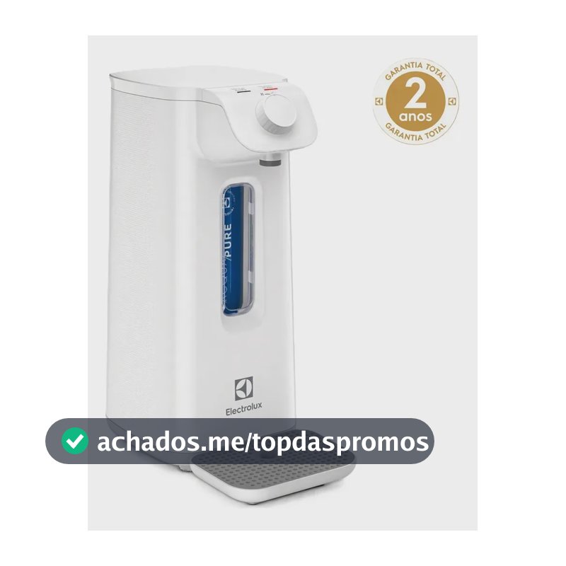 Purificador de Água Electrolux Natural Filtro Refil Compacto Tecnologia Acqua Pure Alta Filtragem 6 meses 3000 litros Design Moderno não necessita energia fixação parede ou mesa/balcão PN10B - Branco