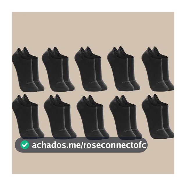 Kit 10 Pares De Meias Lupo Soquete Invisível Sport