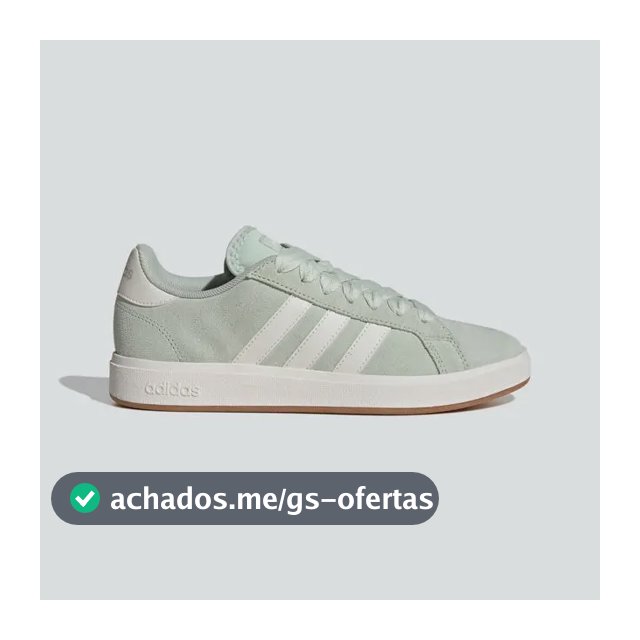 Tênis Feminino Grand Court Base 00s adidas Lingrn/cwhite/gum10 Liso 37 Br