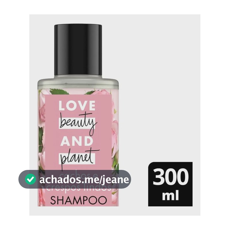 Shampoo Curls Intensify Manteiga De Murumuru E Rosa 300ml Love Beauty & Planet