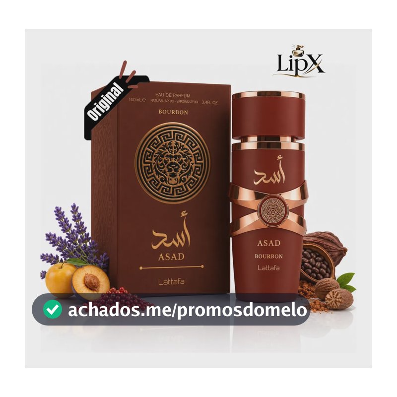 Perfume Árabe Asad Bourbon 100ml Lipx