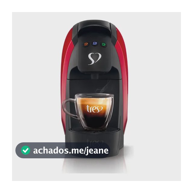 Cafeteira Espresso Luna Vermelha - TRES 3 Corações