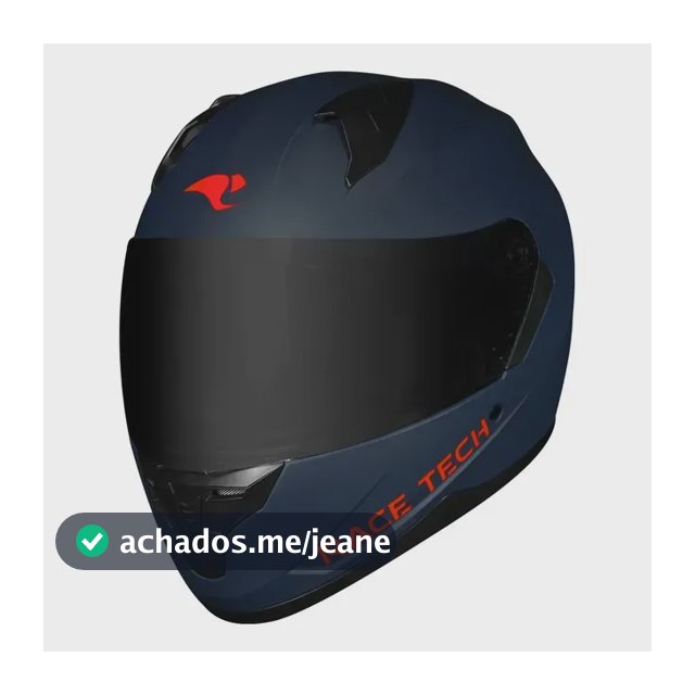 Capacete Race Tech Sector Monocolor Fosco Azul Monocolor Fosco Tam 58