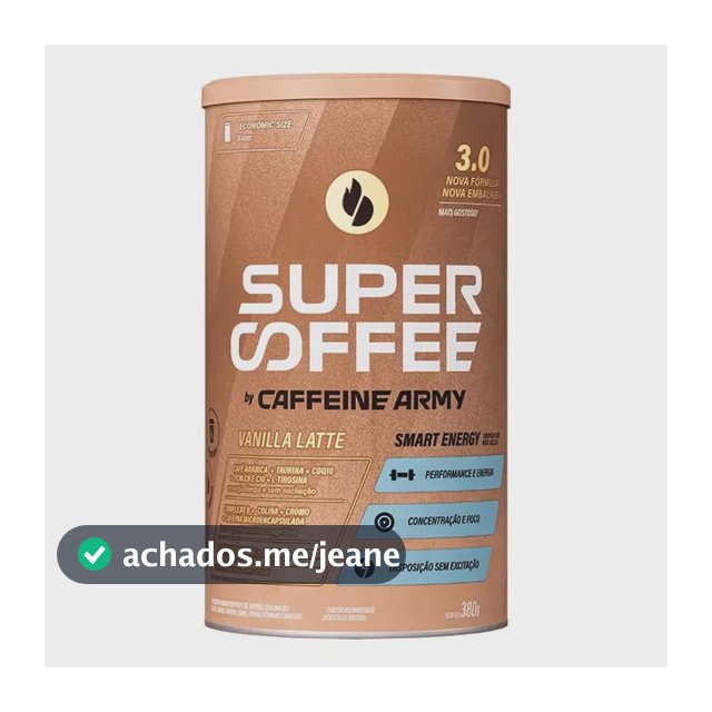 Supercoffee 3.0 380g Super Coffee Caffeine Army Sabor Baunilha