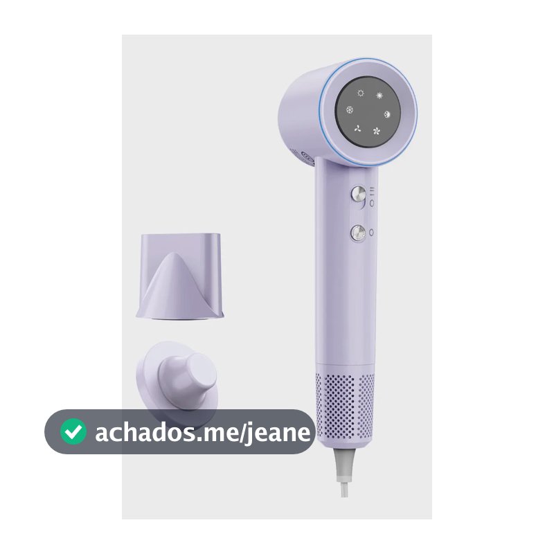 Secador de Cabelo Profissional Gokoco X2 de Alta Velocidade com Íons Negativos lavanda