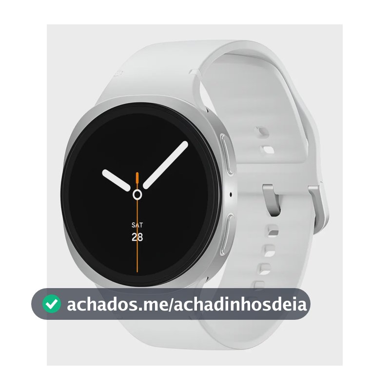 Samsung Galaxy Watch8 Smartwatch 40mm Lte, Galaxy Ai Caixa Prata Pulseira Prata Bisel Prata
