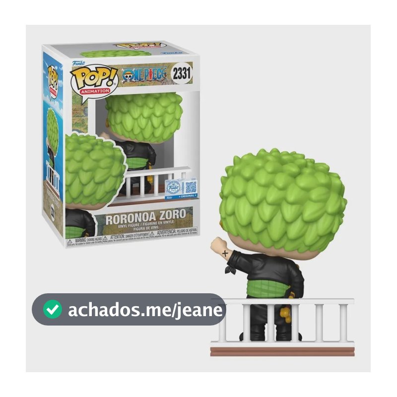 Boneco Colecionável 2331 Pop! One Piece Zoro Alabasta Funko