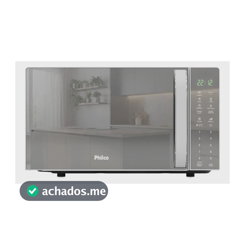 Micro-ondas Philco 20L 1100W Limpa Fácil Tira Odor PMO24E