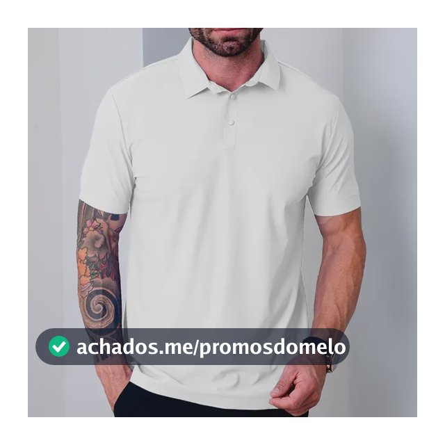 Camisa Polo Masculina Tecido Tech Confortavel Casual