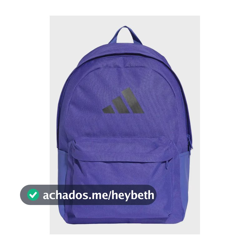Mochila Classic 3 Bars Logo adidas Violeta-escuro Liso
