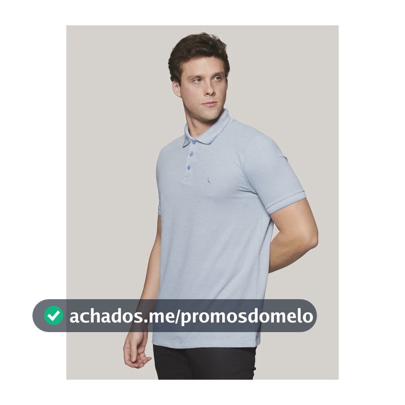 Camisa Polo Piquet Denali Friso Reserva Azul Dry Liso P