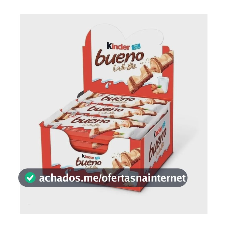Chocolate Kinder Bueno White Caixa 585g C/15 - Ferrero