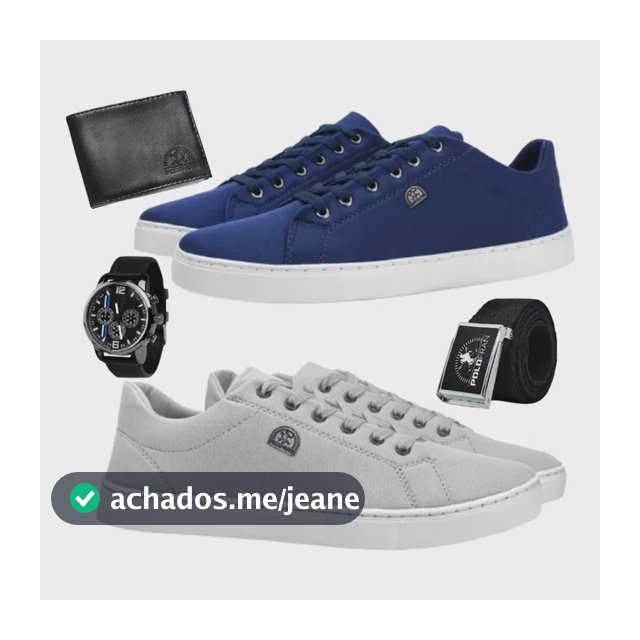 Kit Com 2 Pares  Tênis Polo Fran Masculino | Acessórios