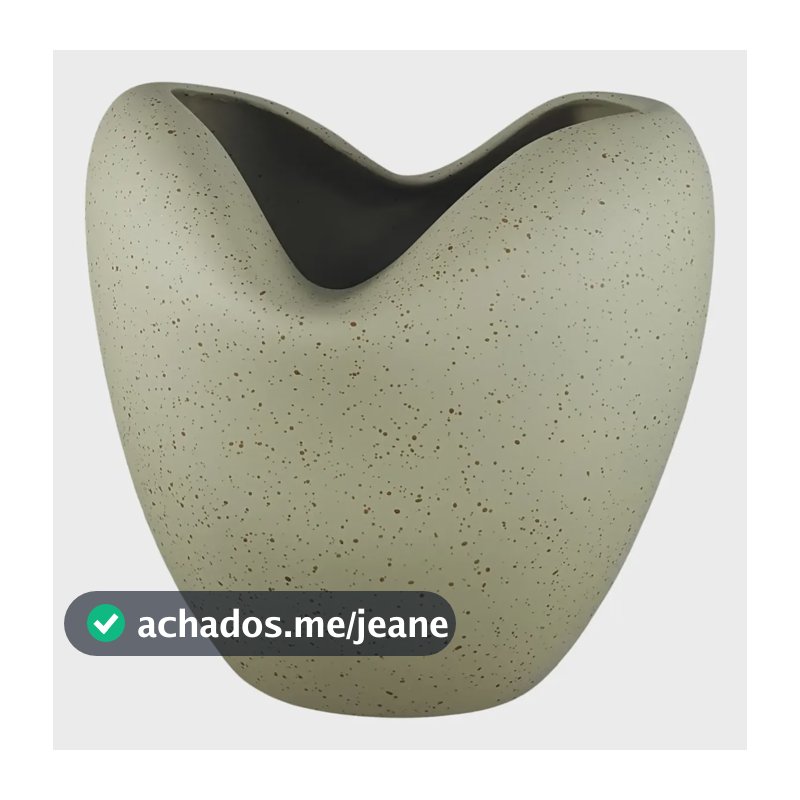 Vaso Em Ceramica Decorativo Atomo Iii 24x25x16,5cm