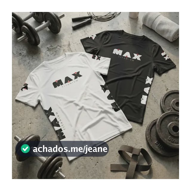Kit 2 Camisas Max Titanium Dry-fit Sport Antiodor Masculino