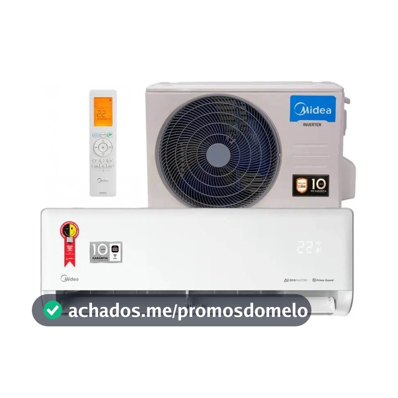 Ar Cond Split Inverter Midea Ia Ecomaster 9k Btus Frio 42EZVCA09M5
