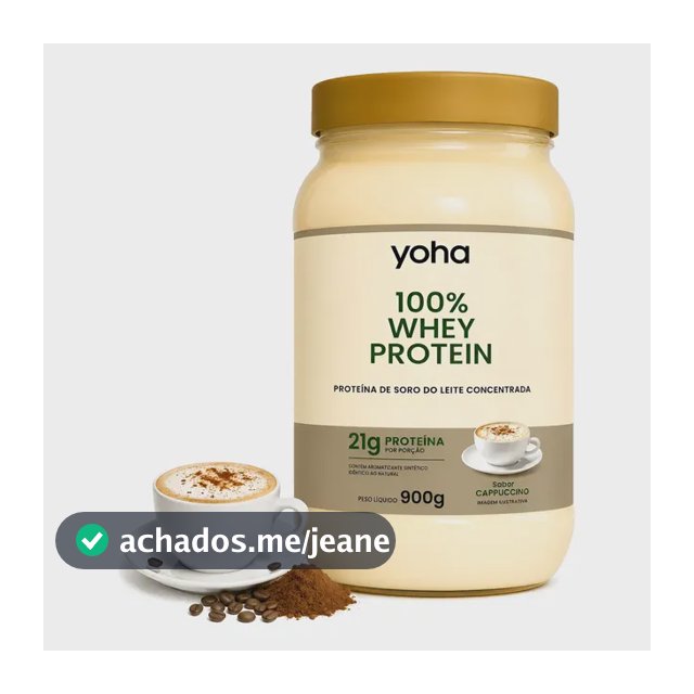 Whey Protein Yoha 100% Concentrado 900g Proteína