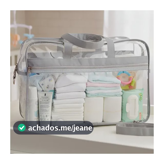 Bolsa Maternidade Mala Transparente  Bebê - Diversas Cores