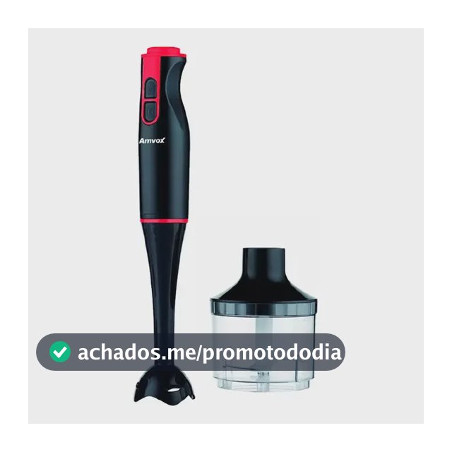 Mixer Apr 400 Lâmina De Aço 2 Velocidade 400w Amvox Cor Preto