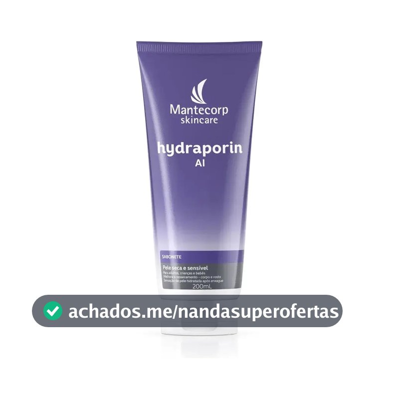 Sabonete Líquido Corporal Hydraporin AI 200ml Mantecorp Skincare