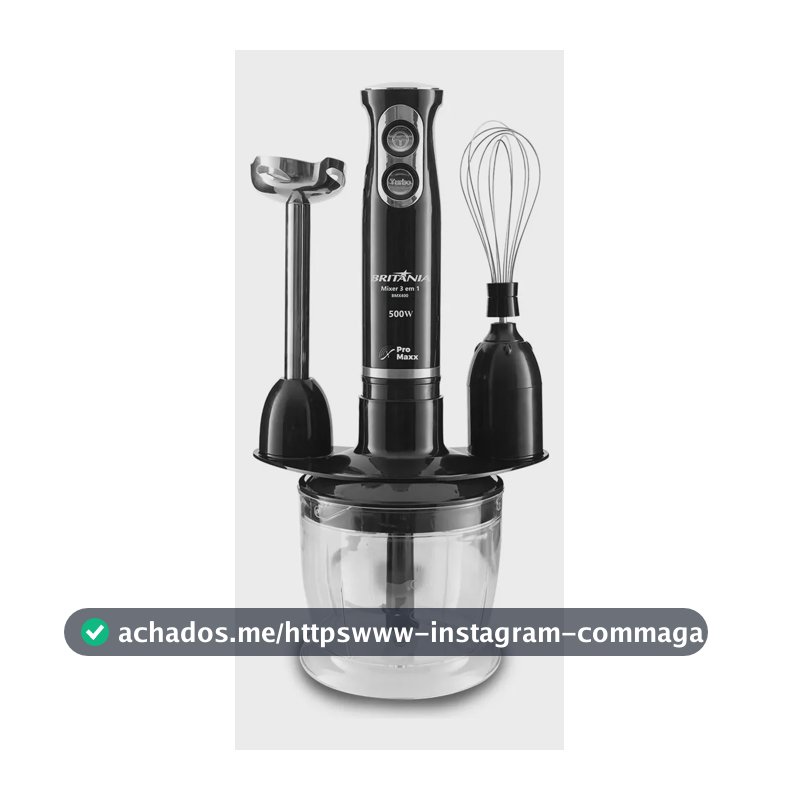 Mixer Bmx400p 3 Em 1 500w Cor Preto Britânia 110v Preto
