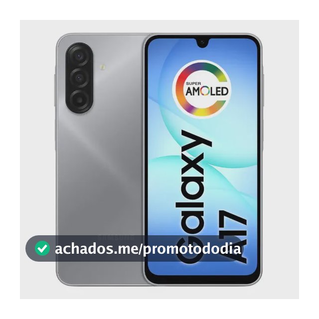 Celular Samsung Galaxy A17 Com Ia, 128gb, 4gb Ram, Câm De 50mp, Tela De 6.7, Nfc, Ip54 - Cinza