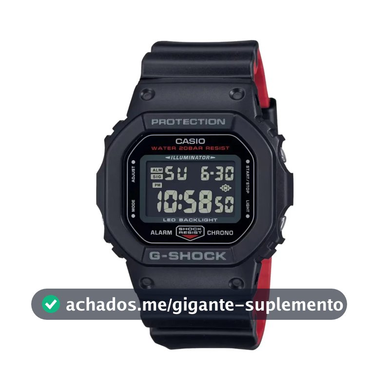 Relógio Casio G-shock Masculino Digital Dw-5600uhr-1dr