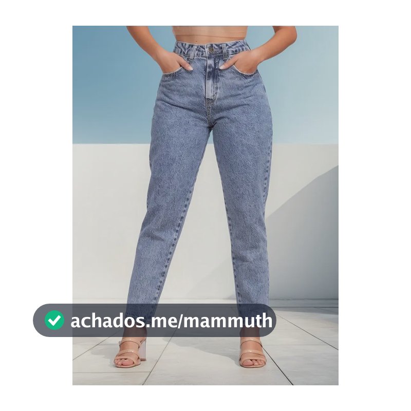 Calça Mom Jeans Feminina Cintura Alta Marmorizada