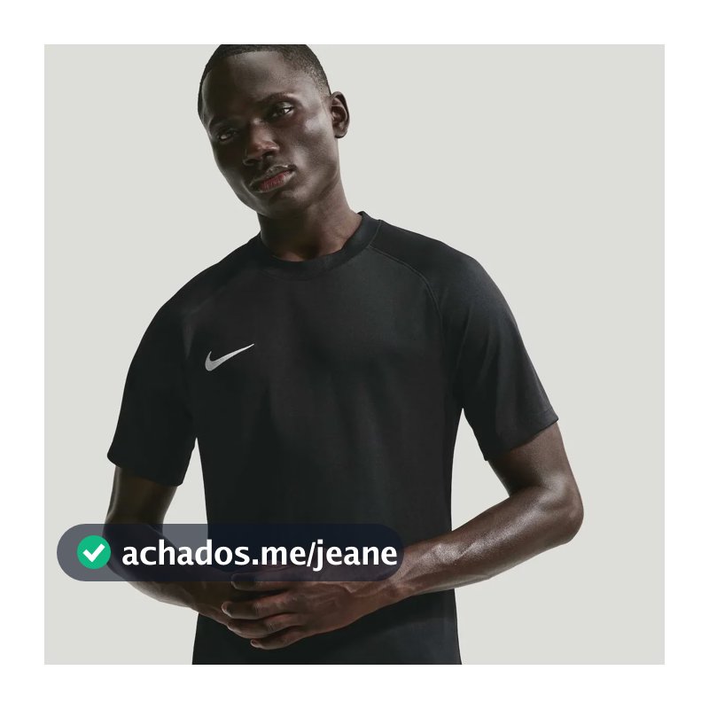 Camisa Dri-fit Nike Park Masculina Preto/branco P