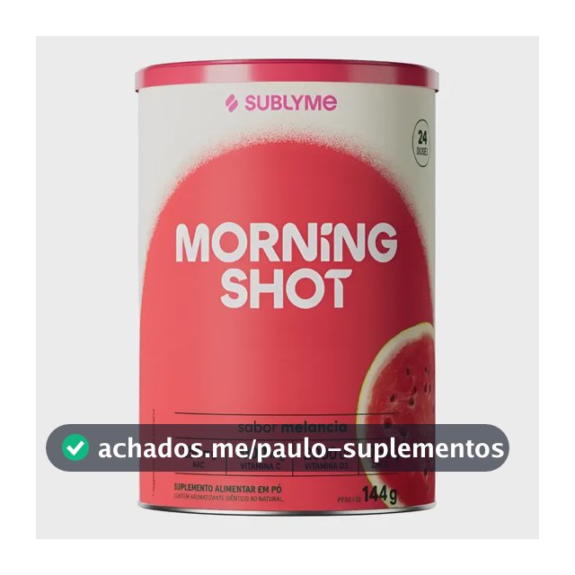 Morning Shot Sublyme Glutamina Vitaminas Proteínas Selênio