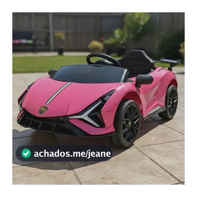 Carro Carrinho Elétrico Infantil Esportivo Rosa
