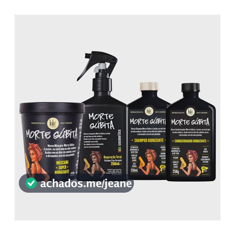 Morte Súbita Lola Kit 4 Produtos +